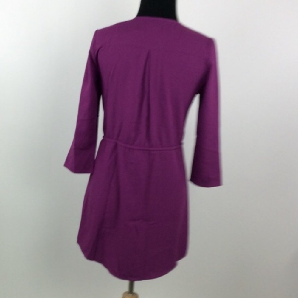 Jack by BB Dakota! Purple Button Down Tie Dress NWT! - Picture 5 of 7